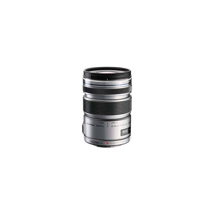 Olympus M.ZUIKO DIGITAL ED 12-50mm 1:3.5-6.3 EZ (electronic zoom) silver / EZ-M1250EZ silver Micro Four Thirds MFT - PEN Camera objektiv lens lenses V314040SE000