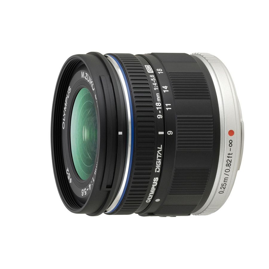 Olympus M.ZUIKO DIGITAL ED 9-18mm 1:4.0-5.6 / EZ-M918 black Micro Four Thirds MFT - PEN Camera objektiv lens lenses N3850192