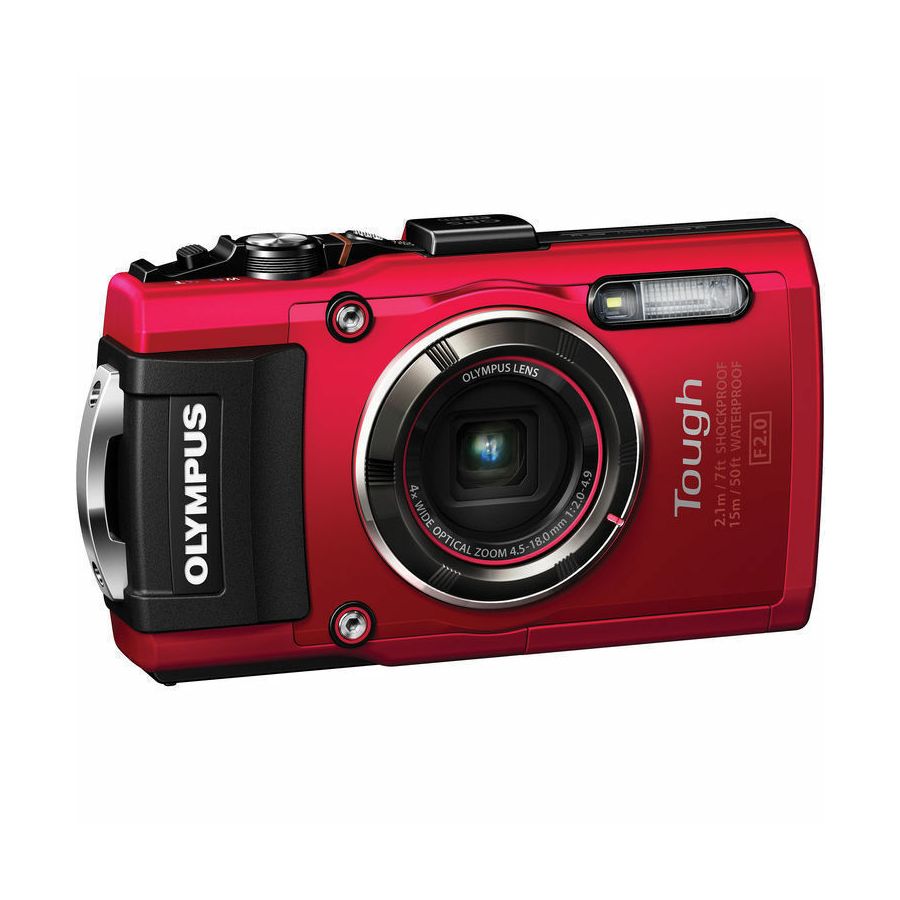 Olympus TG-4 Red 16.0 MP f2.0 4x wide Zoom, 3.0" LCD