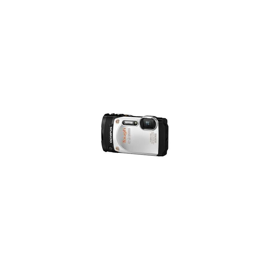 Olympus TG-860 White - 16.0 MP backlit CMOS, 5x super wide Zoom, 3.0" tilt LCD, 15m waterproof full 60p HD Movie Tough digitalni kompaktni fotoaparat V104170WE000