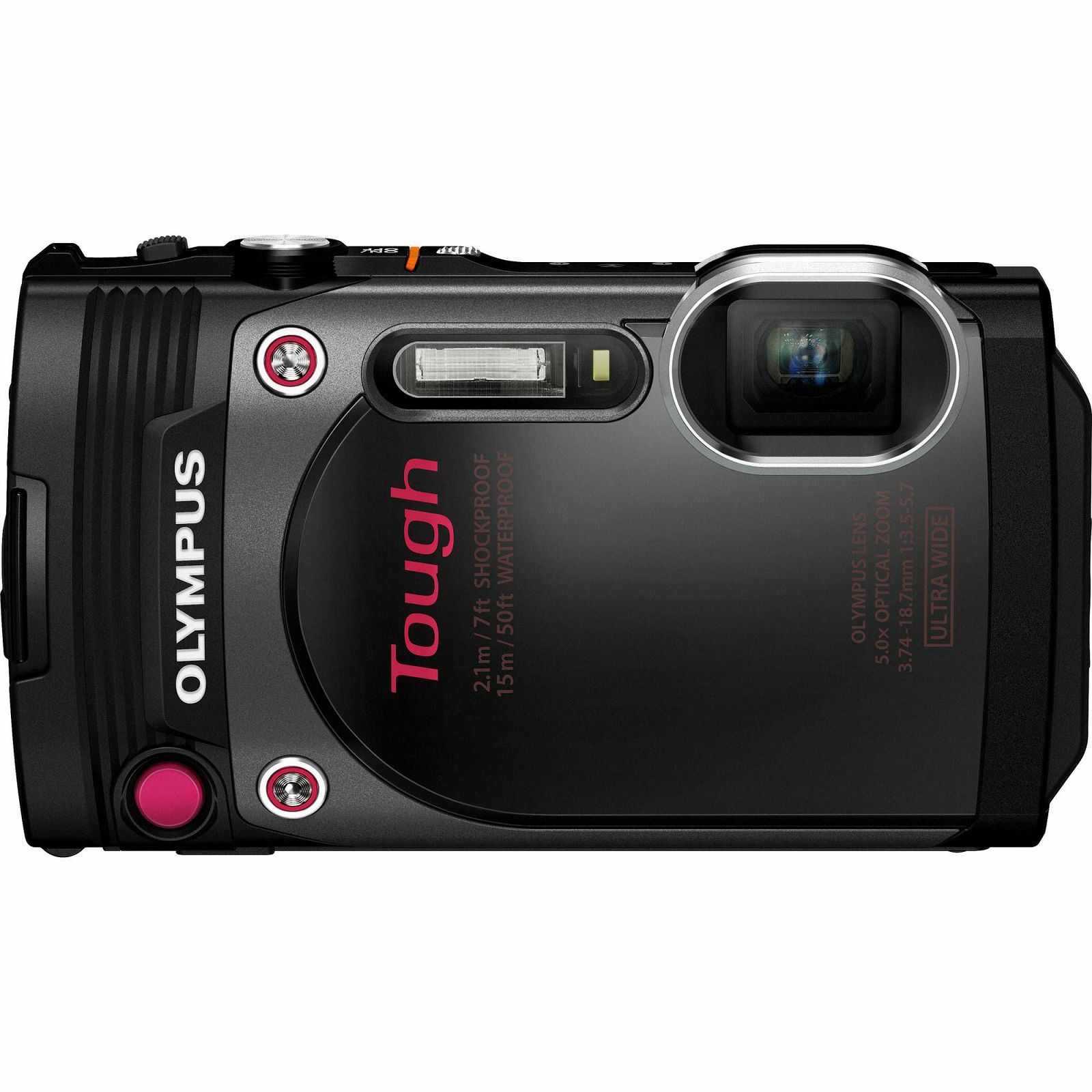 Olympus TG-870 Black - 16.0 MP 5x super wide Zoom, 3.0" tilt LCD, 15m waterproof full 60p HD Movie WiFi and GPS Tough digitalni kompaktni vodootporni fotoaparat V104200BE000