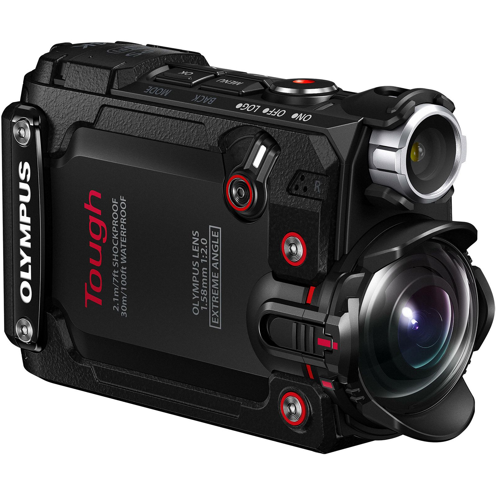 Olympus TG-Tracker Black - 7.2MP 204° ultra-wide, waterproof, shockproof, cushproof, freezeproof, 4K 60p, 5-Axis, Time Lapse Movie WiFi GPS digitalni kompaktni vodootporni fotoaparat V104180BE000