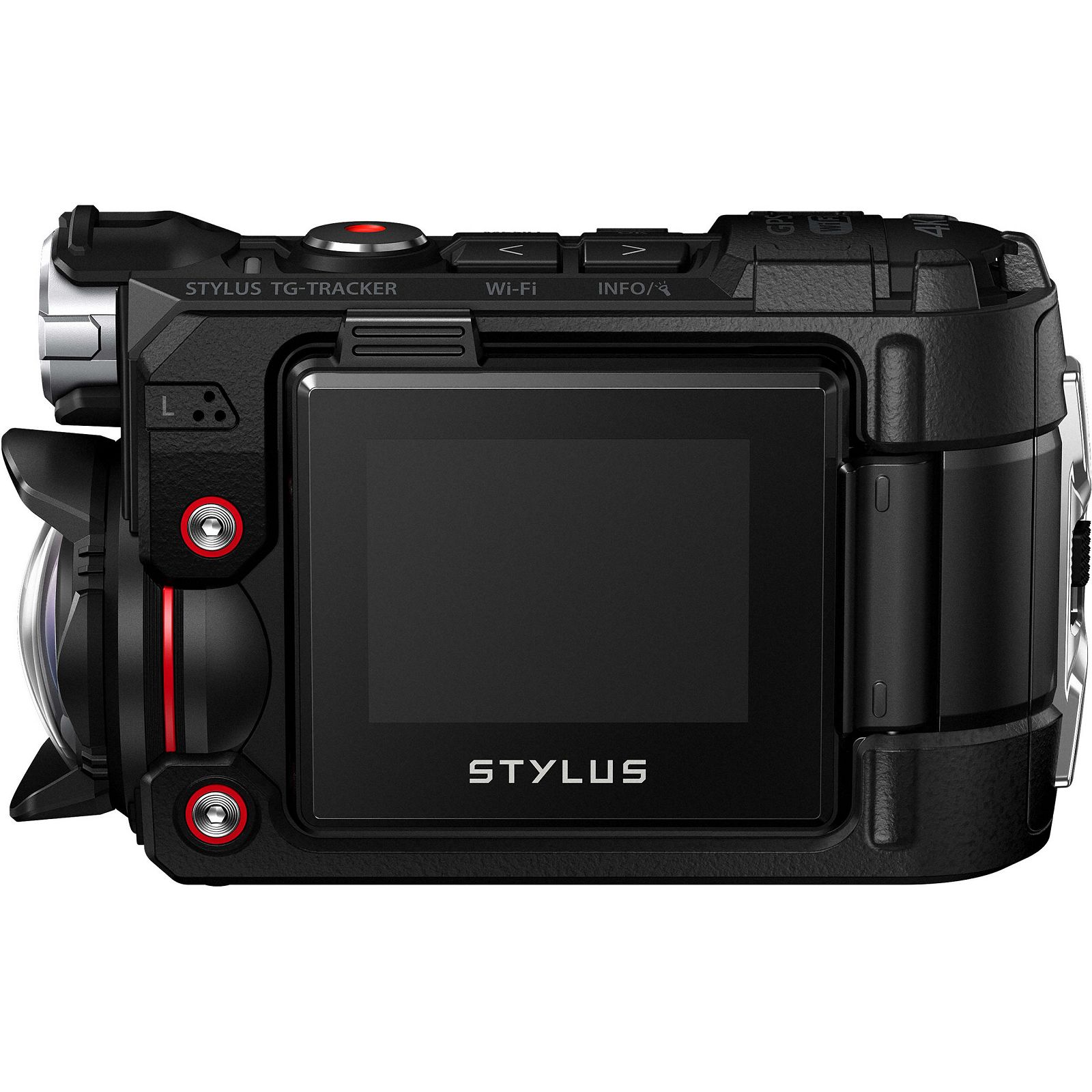 Olympus TG-Tracker Black - 7.2MP 204° ultra-wide, waterproof, shockproof, cushproof, freezeproof, 4K 60p, 5-Axis, Time Lapse Movie WiFi GPS digitalni kompaktni vodootporni fotoaparat V104180BE000