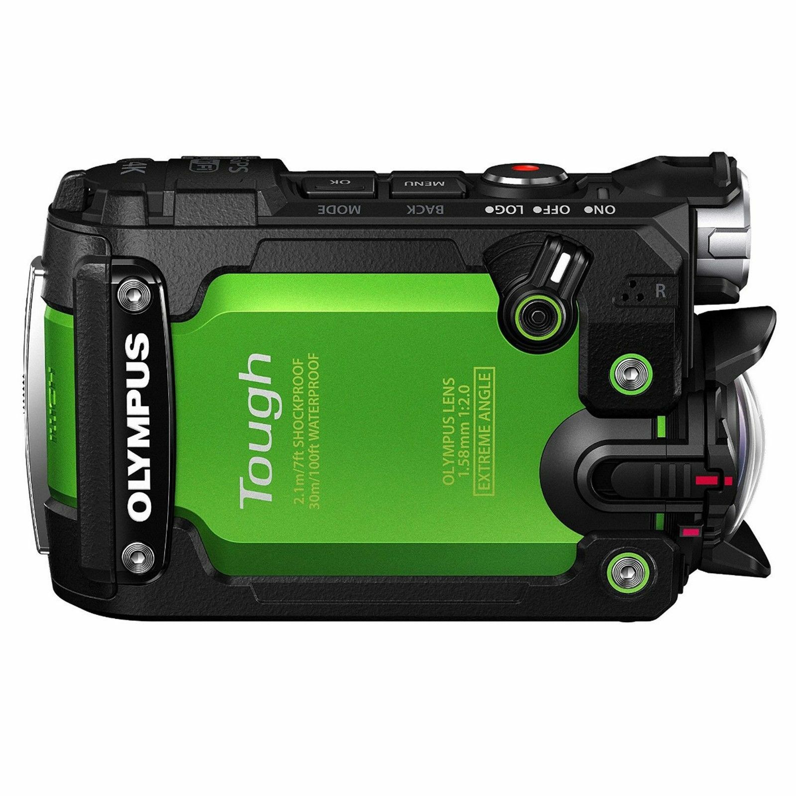 Olympus TG-Tracker Green - 7.2MP 204° ultra-wide, waterproof, shockproof, cushproof, freezeproof, 4K 60p, 5-Axis, Time Lapse Movie WiFi GPS digitalni kompaktni vodootporni fotoaparat V104180EE000
