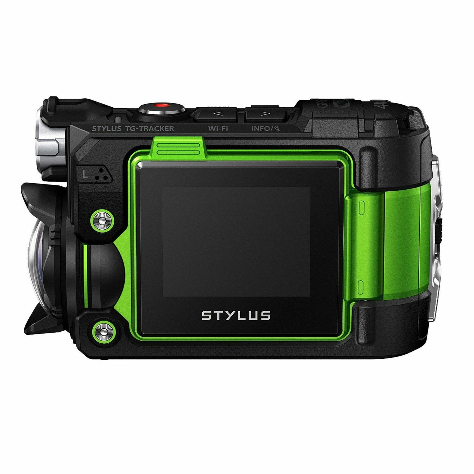 Olympus TG-Tracker Green - 7.2MP 204° ultra-wide, waterproof, shockproof, cushproof, freezeproof, 4K 60p, 5-Axis, Time Lapse Movie WiFi GPS digitalni kompaktni vodootporni fotoaparat V104180EE000