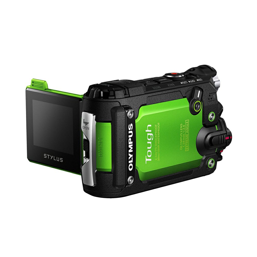 Olympus TG-Tracker Green - 7.2MP 204° ultra-wide, waterproof, shockproof, cushproof, freezeproof, 4K 60p, 5-Axis, Time Lapse Movie WiFi GPS digitalni kompaktni vodootporni fotoaparat V104180EE000