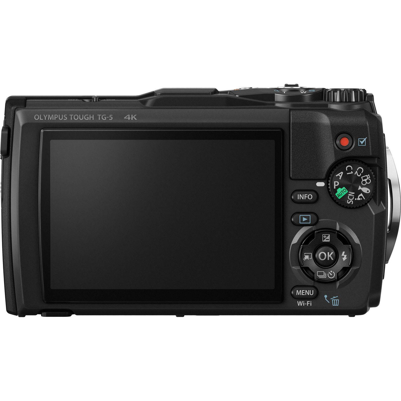Olympus Tough TG-5 Black crni WiFi GPS 4K video 120p 12MP 25-100mm f2.0 Digitalni podvodni vodonepropusni fotoaparat (V104190BE000)