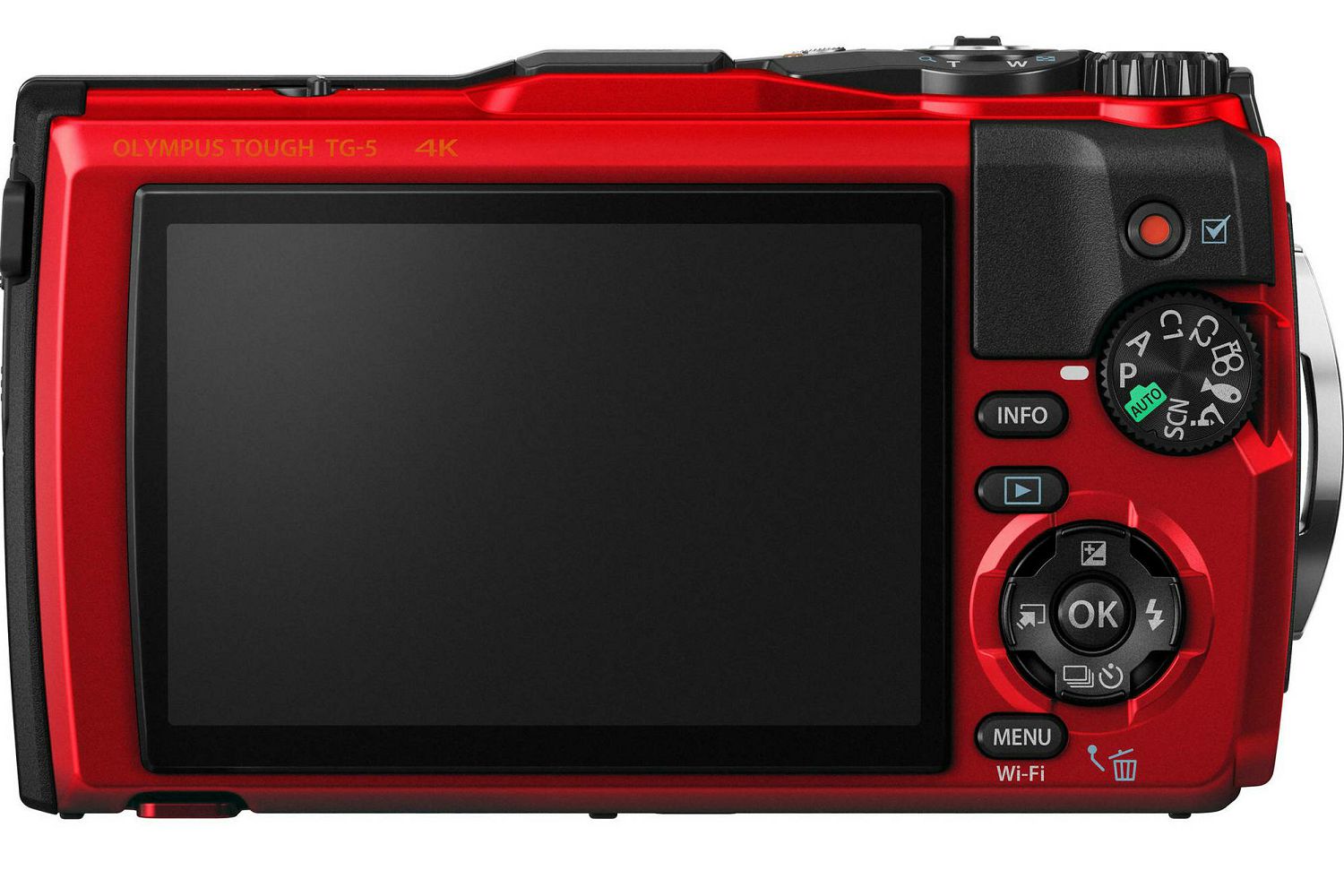 Olympus Tough TG-5 + LG-1 KIT Red crveni WiFi GPS 4K video 120p 12MP 25-100mm f2.0 Digitalni podvodni vodonepropusni fotoaparat (V104190RE030)