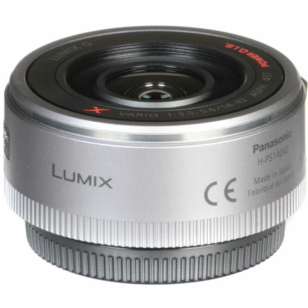 Panasonic 14-42mm f/3.5-5.6 Asph Power O.I.S. PZ Black HD Nano Surface Coating Lumix G X Vario standardni objektiv za Micro Four Thirds MFT micro4/3" H-PS14042E (H-PS14042E-K)