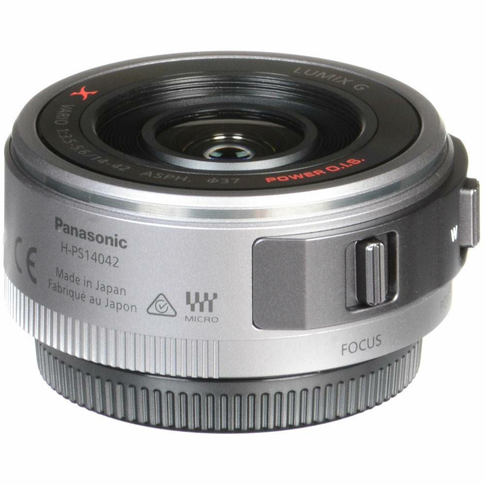 Panasonic 14-42mm f/3.5-5.6 Asph Power O.I.S. PZ Black HD Nano Surface Coating Lumix G X Vario standardni objektiv za Micro Four Thirds MFT micro4/3" H-PS14042E (H-PS14042E-K)