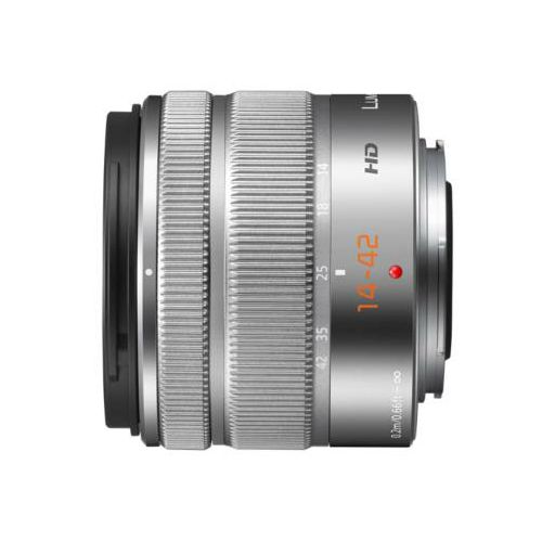 Panasonic 14-42mm f/3.5-5.6 II Asph Mega O.I.S. Silver Lumix G Vario standardni objektiv za Micro Four Thirds MFT micro4/3" H-FS1442AE H-FS1442A (H-FS1442AE-S)