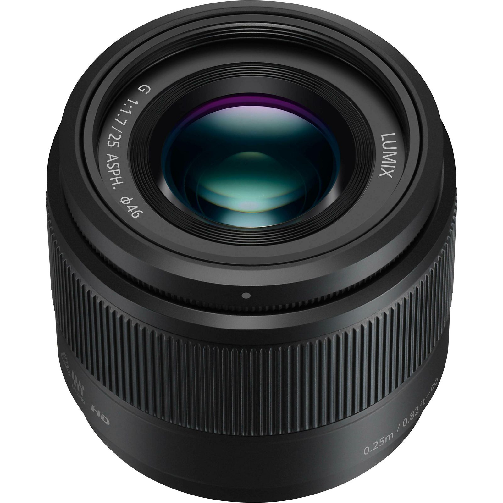 Panasonic 25mm f/1.7 Asph Black Lumix G standardni objektiv za Micro Four Thirds MFT micro4/3" H-H025E H-H025 (H-H025E-K)