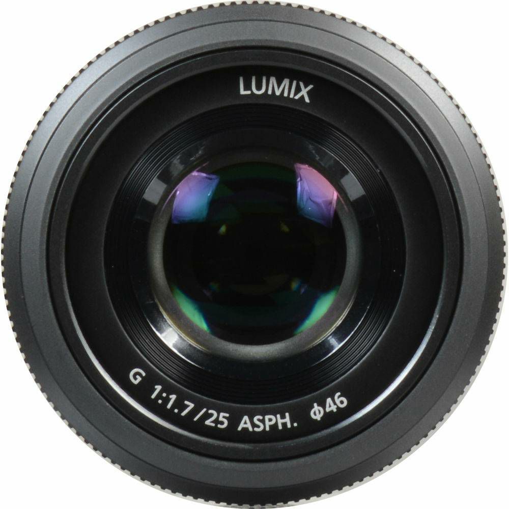 Panasonic 25mm f/1.7 Asph Black Lumix G standardni objektiv za Micro Four Thirds MFT micro4/3" H-H025E H-H025 (H-H025E-K)