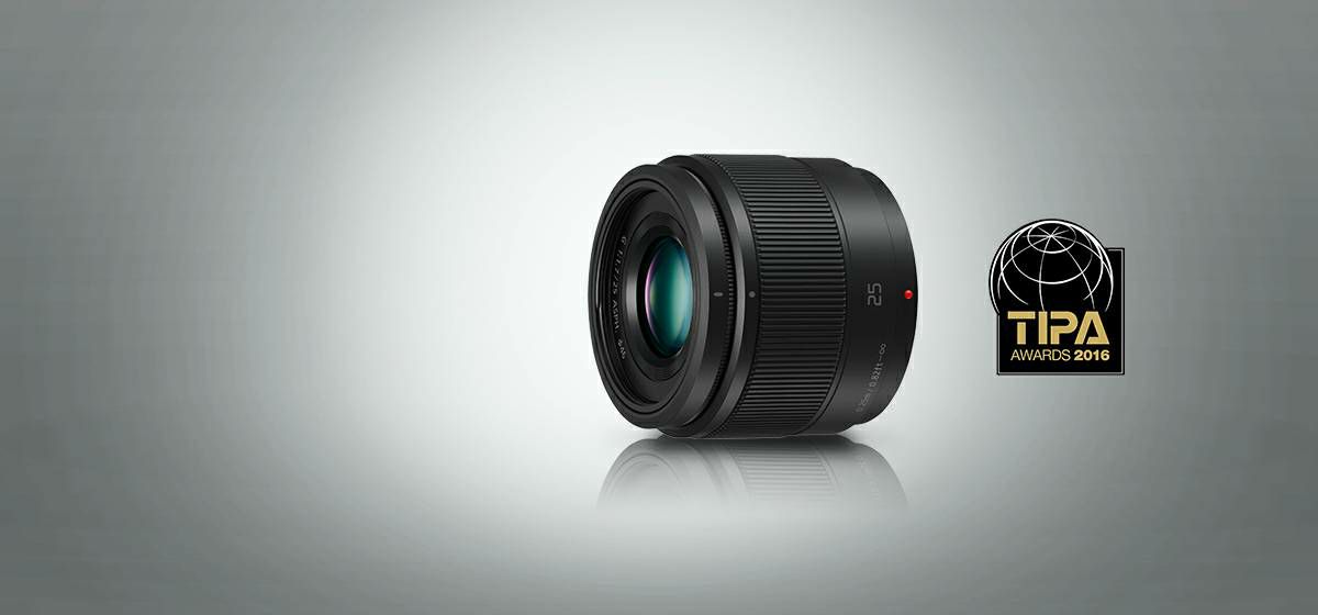 Panasonic 25mm f/1.7 Asph Black Lumix G standardni objektiv za Micro Four Thirds MFT micro4/3" H-H025E H-H025 (H-H025E-K)