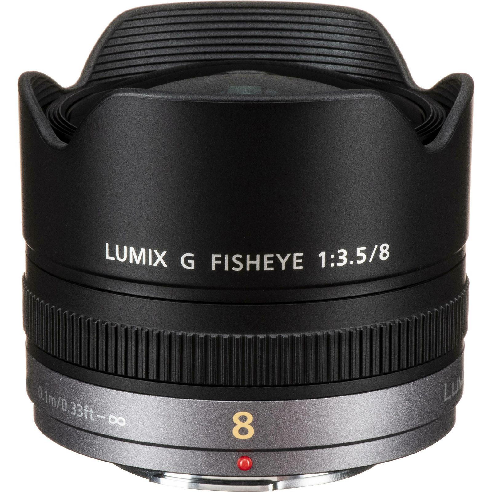 Panasonic 8mm f/3.5 Lumix G Fisheye objektiv za Micro Four Thirds MFT micro4/3" H-F008 (H-F008E)