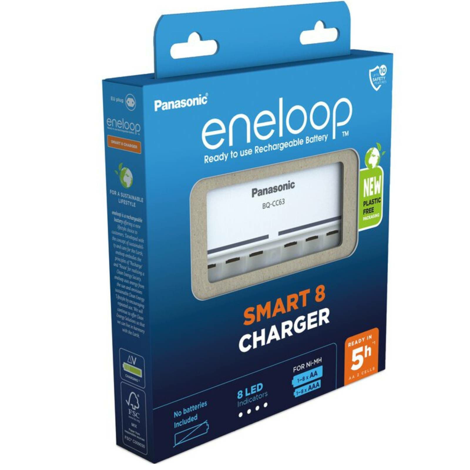 Panasonic Eneloop battery charger for R6/AA and R03/AAA (BQ-CC63) 