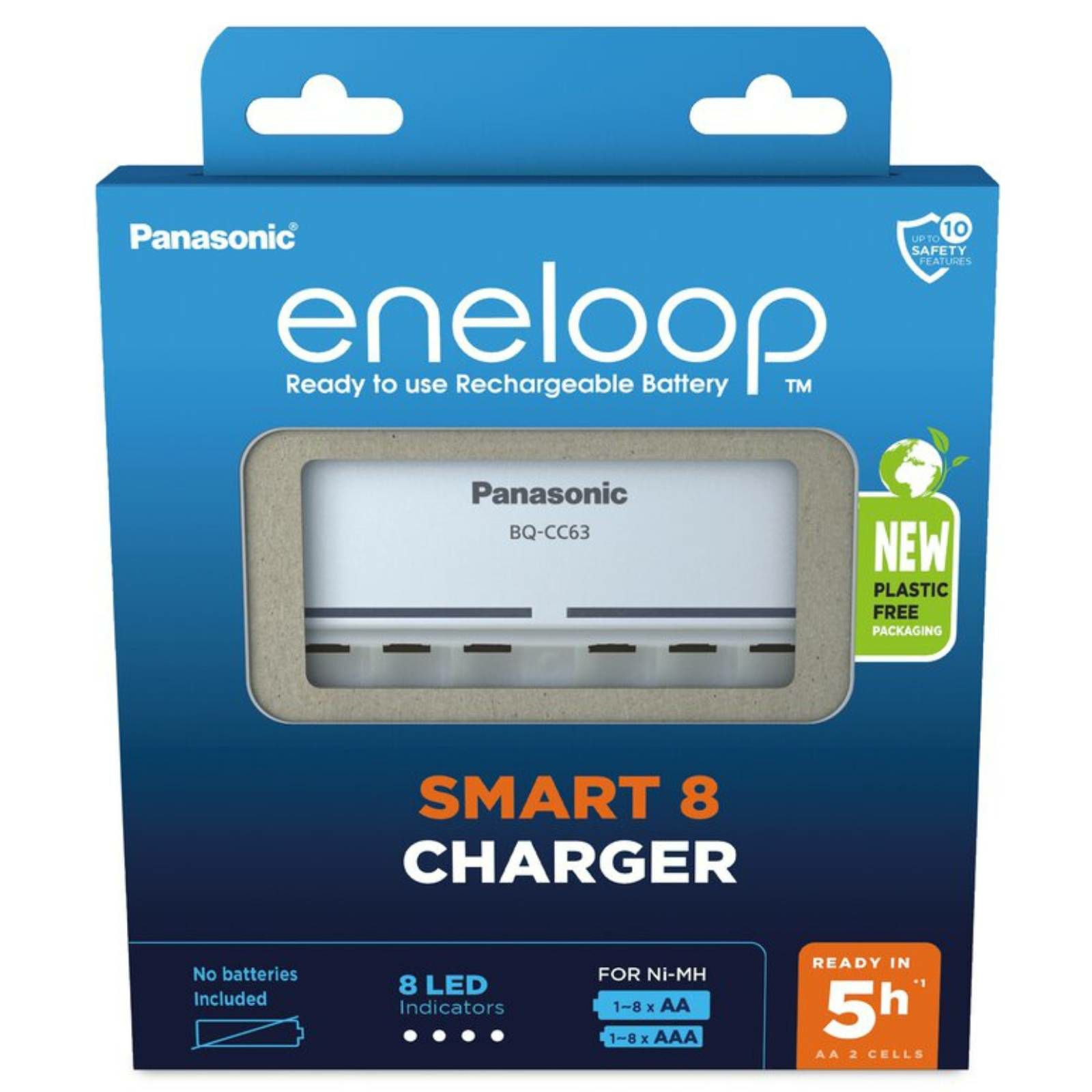 Panasonic Eneloop battery charger for R6/AA and R03/AAA (BQ-CC63) 