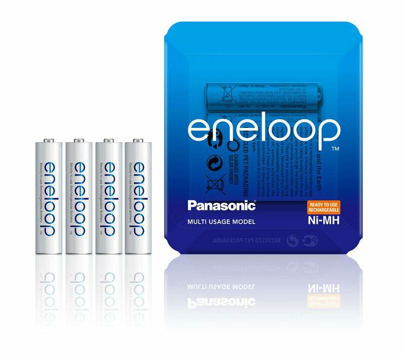 Panasonic Enelop 4xAAA R03 800mAh punjive baterije + kutijica za baterije blister BK-4MCCEC4BE