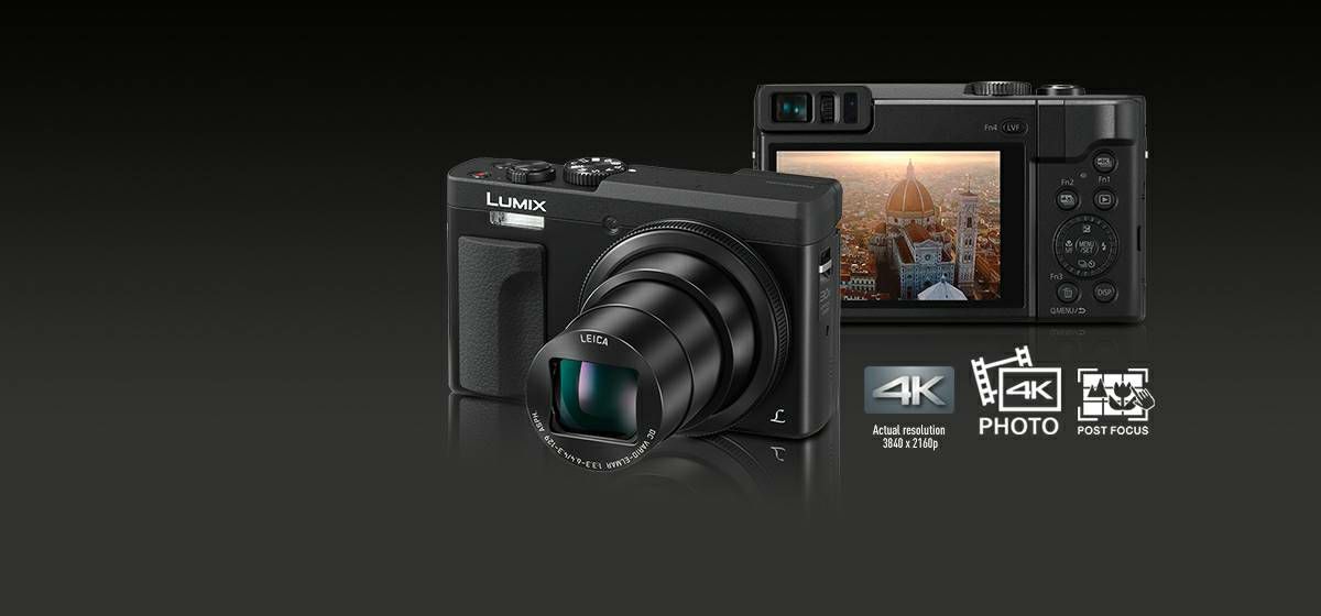 Panasonic Lumix DC-TZ90 Black 4K Digitalni kompaktni fotoaparat DC-TZ90EP (DC-TZ90EP-K)