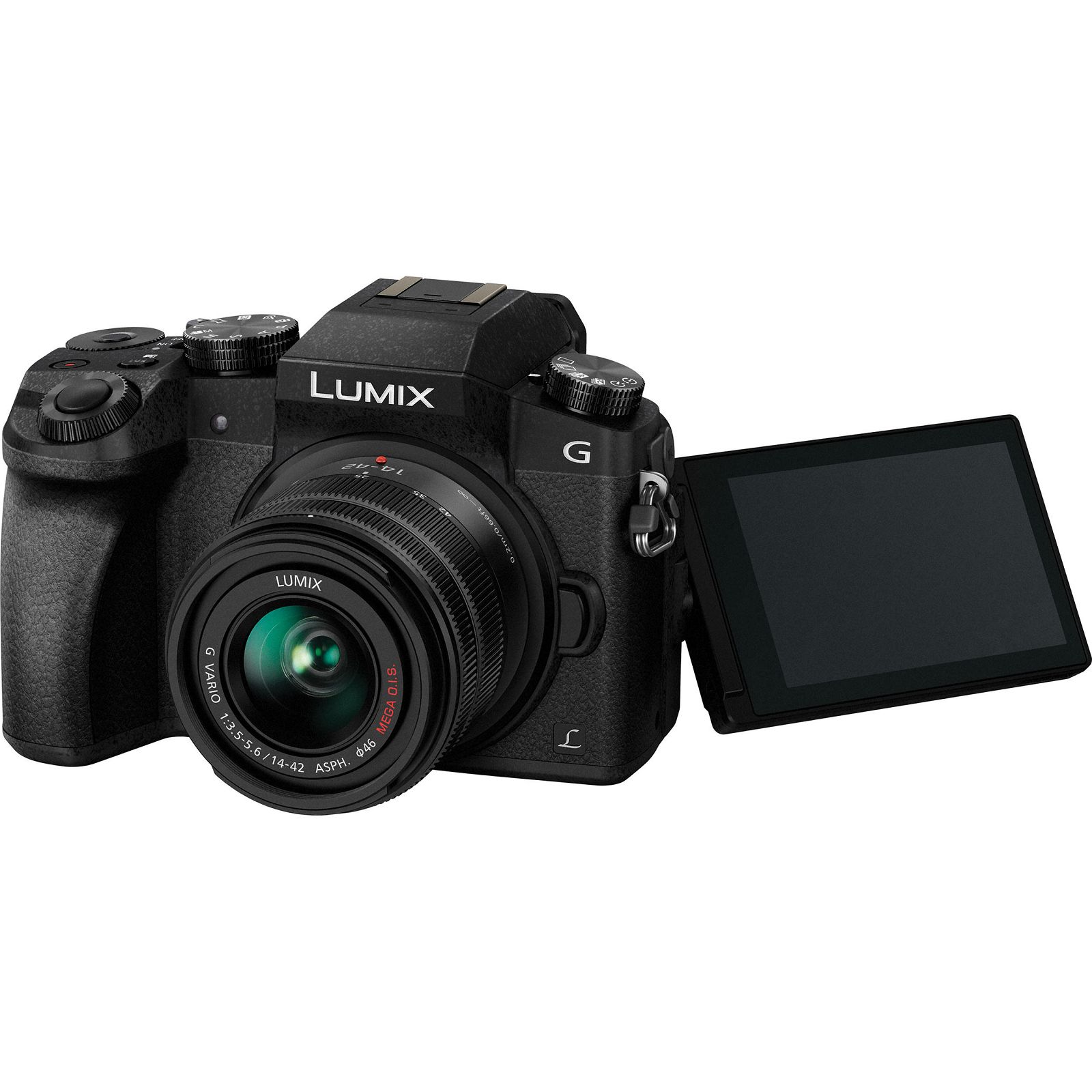 Panasonic Lumix G7 + 14-42mm f/3.5-5.6 Asph Mega O.I.S. Black 4K Mirrorless bezrcalni digitalni fotoaparat DMC-G7KEG DMC-G7 s objektivom G Vario 14-42 Micro Four Thirds Digital Camera (DMC-G7KEG-K)