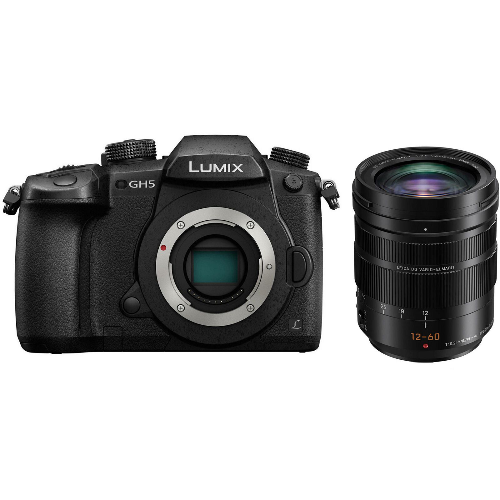 Panasonic Lumix GH5 + 12-60mm f/2.8-4 Asph Power O.I.S. Black 4K Mirrorless bezrcalni digitalni fotoaparat DC-GH5 s objektivom(DC-GH5LEG-K)