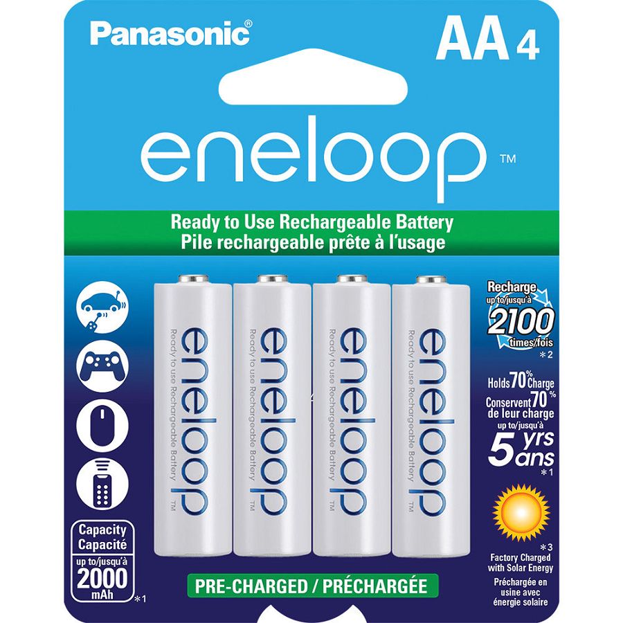 Panasonic Sanyo Eneloop 4xAA ready to use B4 BK-3MCCE4BE punjive baterije