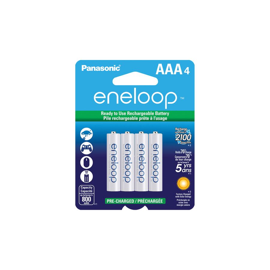 Panasonic Sanyo Eneloop 4xAAA ready to use B4 BK-4MCCE4BE punjive baterije