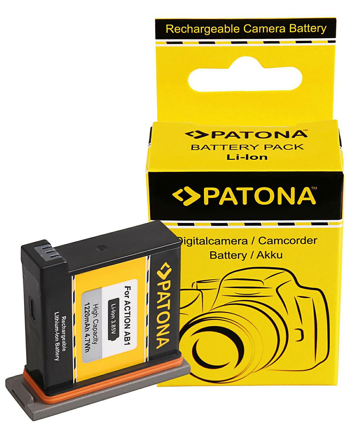Patona AB1 P01 1220mAh 3.85V 4.7Wh baterija za DJI Osmo Action