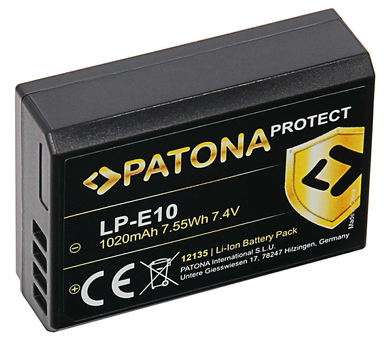 Patona baterija za Canon LP-E10 Protect 1020mAh (1100D 1200D 1300D)