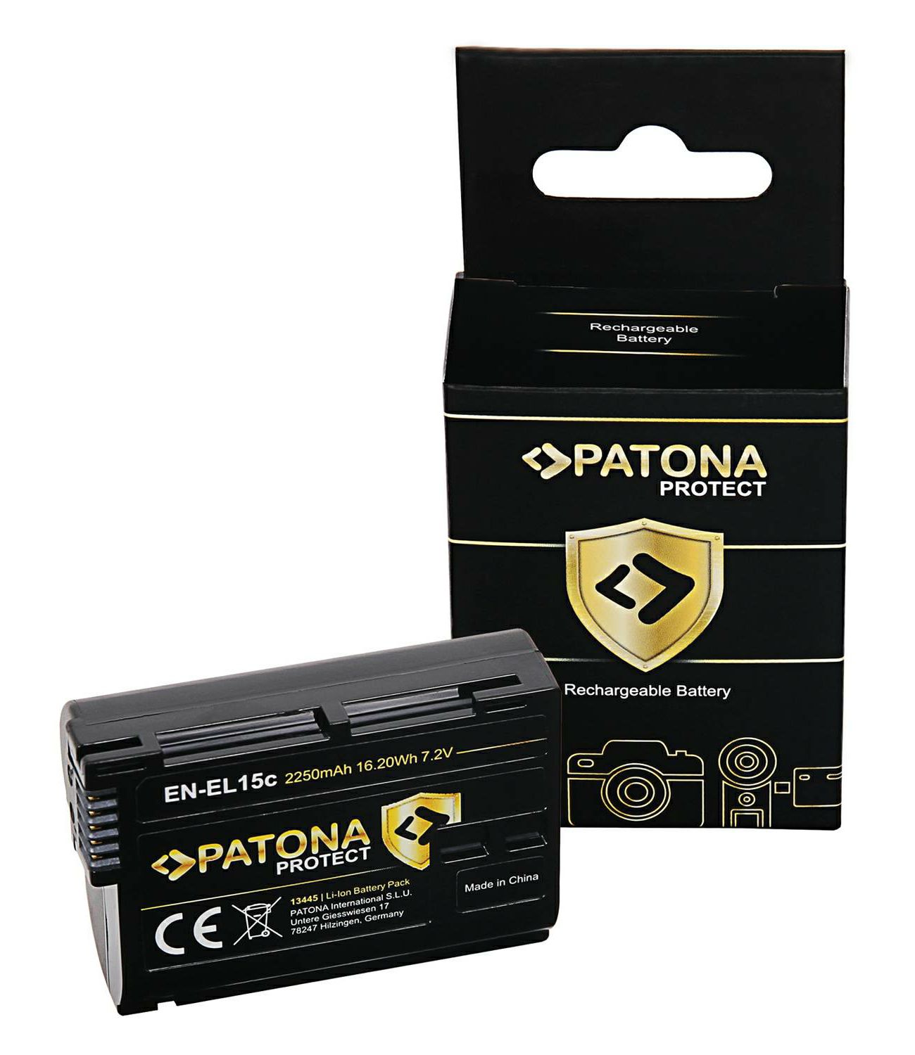 Patona baterija za Nikon EN-EL15C Protect 2250mAh (D800 D810 D600 D7100) 