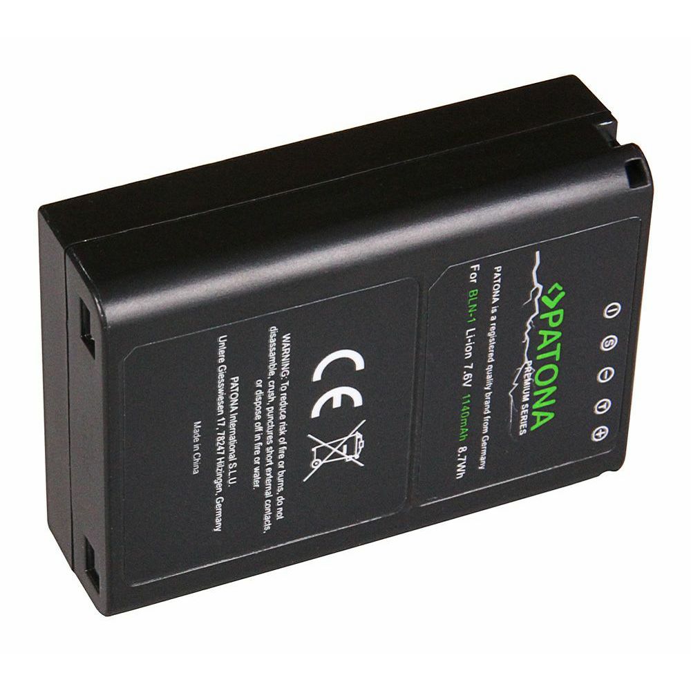 Patona PS-BLN1 1140mAh 7.6V 8.7Wh baterija za Olympus OM-D OMD E-M5 Stylus XZ-2 Pen E-P5 E-M1 PSBLN1 Lithium-Ion Battery Pack