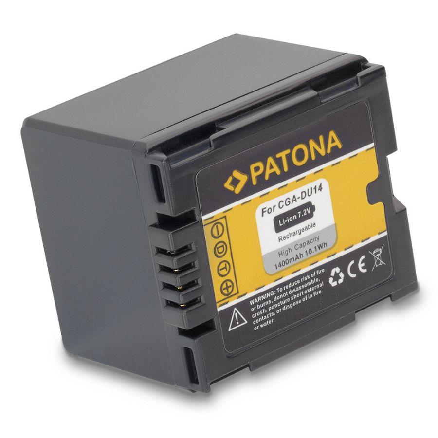 Patona baterija za Panasonic 1400mAh CGA-DU14 NV-GS250 NV-GS150 NV-GS140 NV-GS75