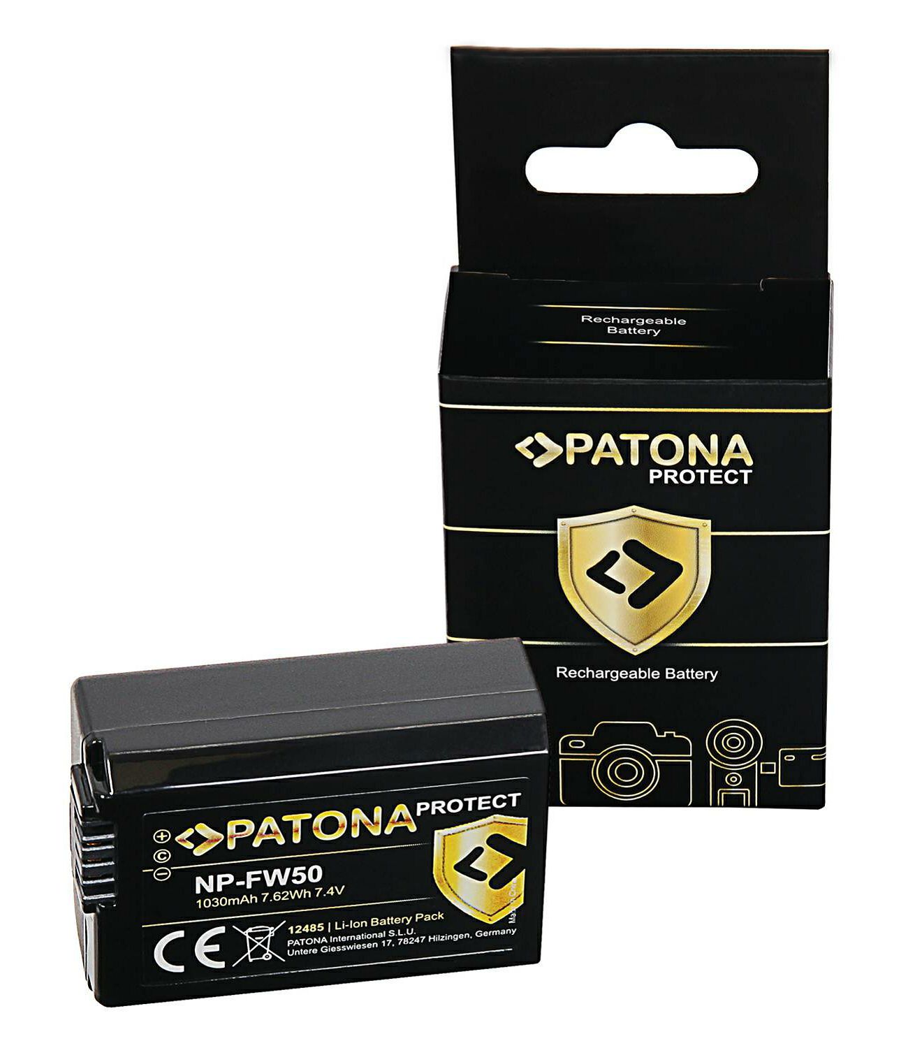 Patona baterija za Sony NP-FW50 Protect 1030mAh NP-FW50 NEX-3 NEX.3C NEX-5NEX.5A