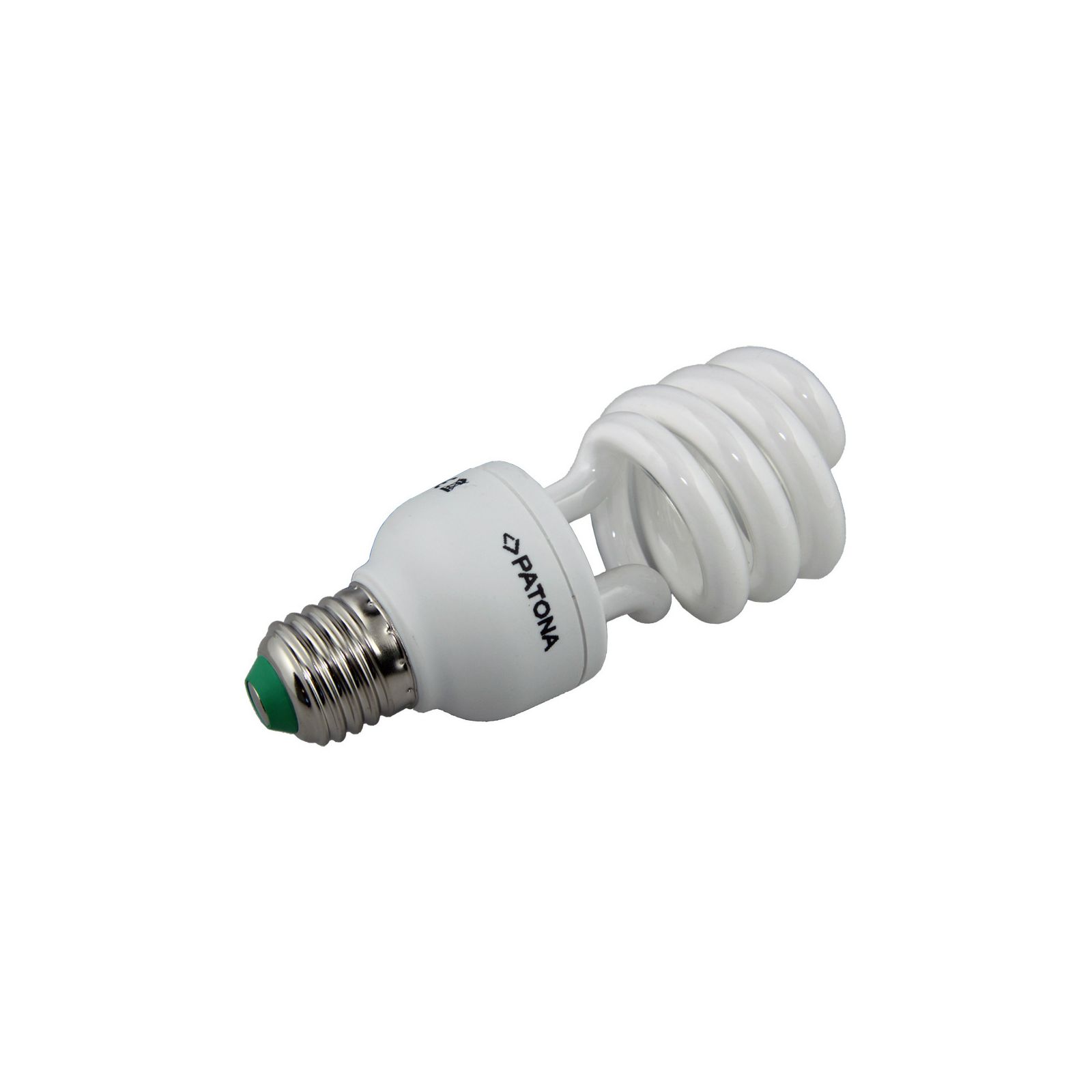 Patona Compact fluorescent half spiral lamp E27 20W 52x133mm 230V 1380lm 2700K A+ warmwhite milkcover ceramic body