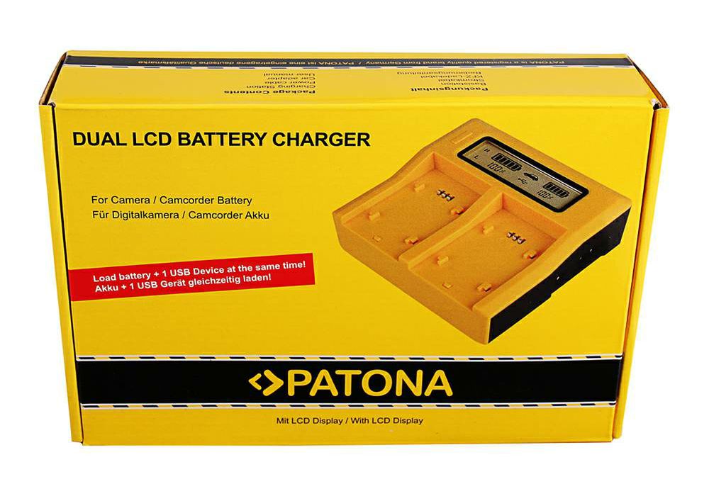 Patona Dual LCD USB Charger punjač za Canon LP-E8 LC-E8 EOS 700D, 650D, 600D, 550D, Rebel T2i