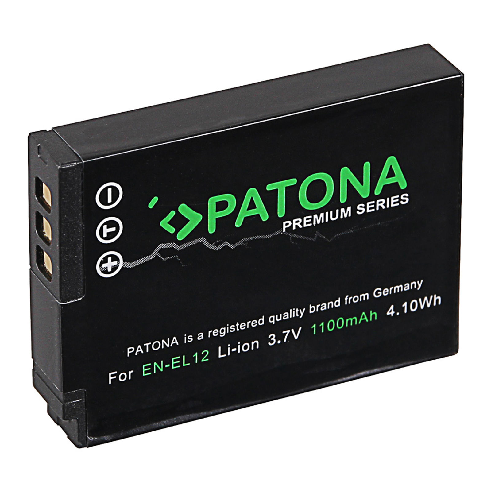 Patona EN-EL12 Premium 1100mah 3.7V baterija za Nikon Coolpix AW100, AW100s, AW110, AW120, AW130, P300, P310, P340, S31, S1000pj, S1100pj, S1200pj, S6000, S610, S6100, S6150, S620, S6200, S630