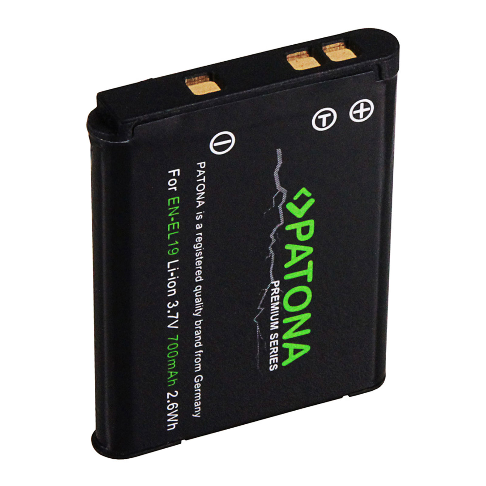 Patona EN-EL19 Premium 700mAh 2,6Wh 3.7V baterija za Nikon Coolpix P330 GPS, S33, S32, S100, S2500, S2700, S2600, S2900, S3100, S3300, S3500, S3600, S3700, S4150, S4300, S5200, S6500, S6800, S6900