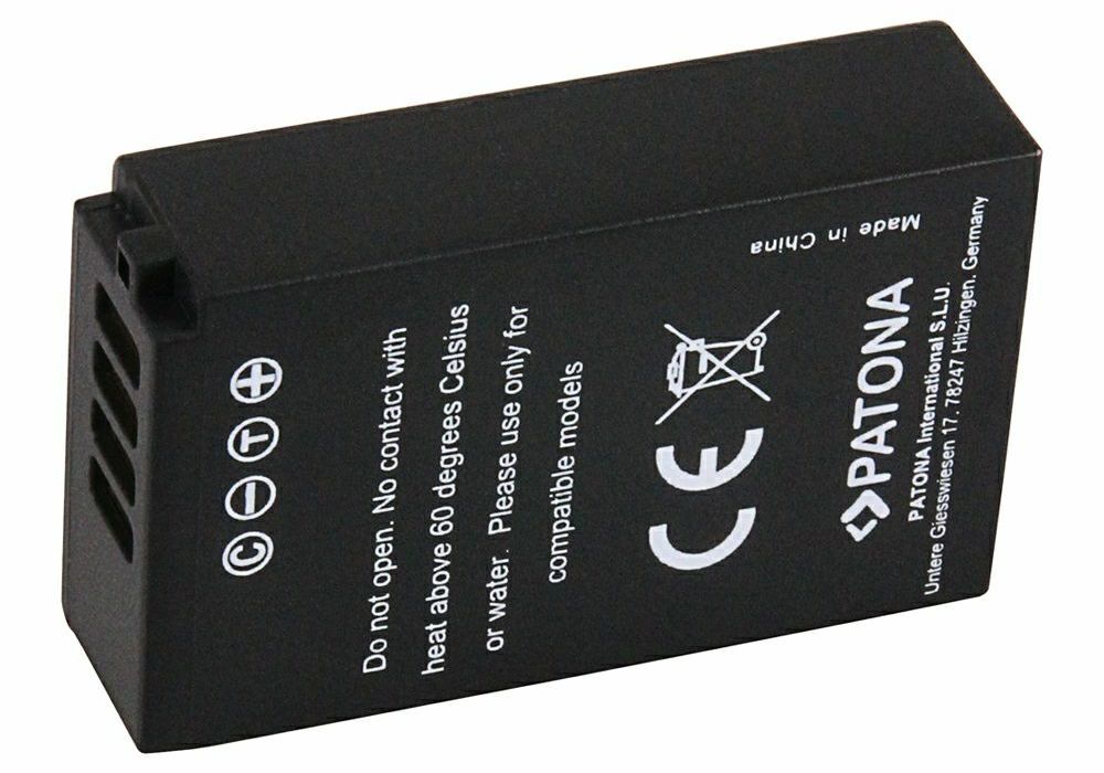 Patona EN-EL20 Premium 850mAh 7.2V 6.1Wh baterija za Nikon 1 J1, J-1, J2, J3, S1, V3, V-3, Blackmagic Pocket (ENEL20a, EN-EL20a)