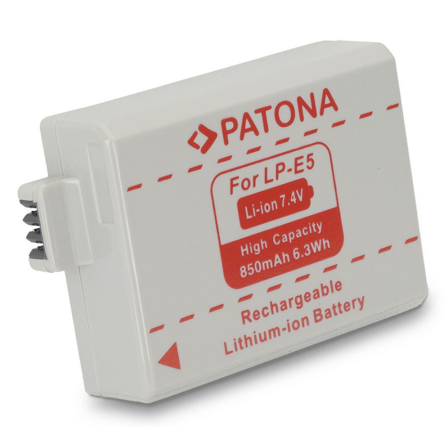 Patona LP-E5 850mAh 7.4V baterija za Canon EOS 500D 450D 1000D LPE5 Lithium-Ion Battery Pack
