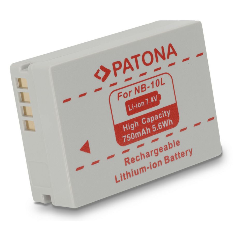 Patona NB-10L baterija za Canon Powershot SX40 HS, SX-40HS SX40HS, SX50 HS, G15, G16, G1X, SX40 IS, G3X 750mAh