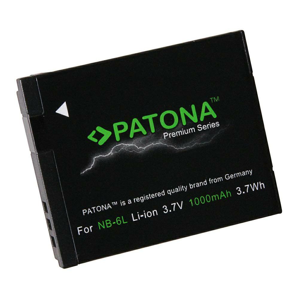 Patona NB-6L Premium 1000mAh 3.7Wh 3.7V baterija za Canon PowerShot D20, ELPH 500, S95, SD1300 IS, SD3500 IS, SD4000 IS, SD770 IS, SD980 IS, SX260 HS, SX280 HS, SX500 IS, S120, SX510 HS i SX170 IS