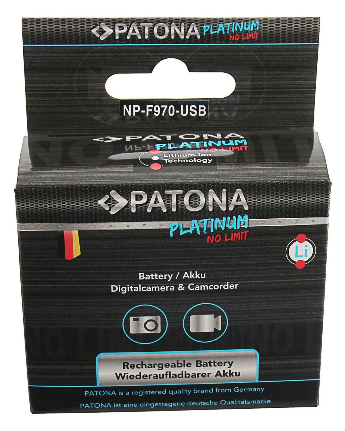 Patona NP-F970 Platinum 10500mAh 75.6Wh 7.2V baterija za Sony, Atomos, Aputure s NP-Fxxx prihvatom NP-F530, NP-F550, NP-F730, NP-F750, NP-F770, NP-F930, NP-F950, NP-F960, NP-F970, NP-F975, NP-F990