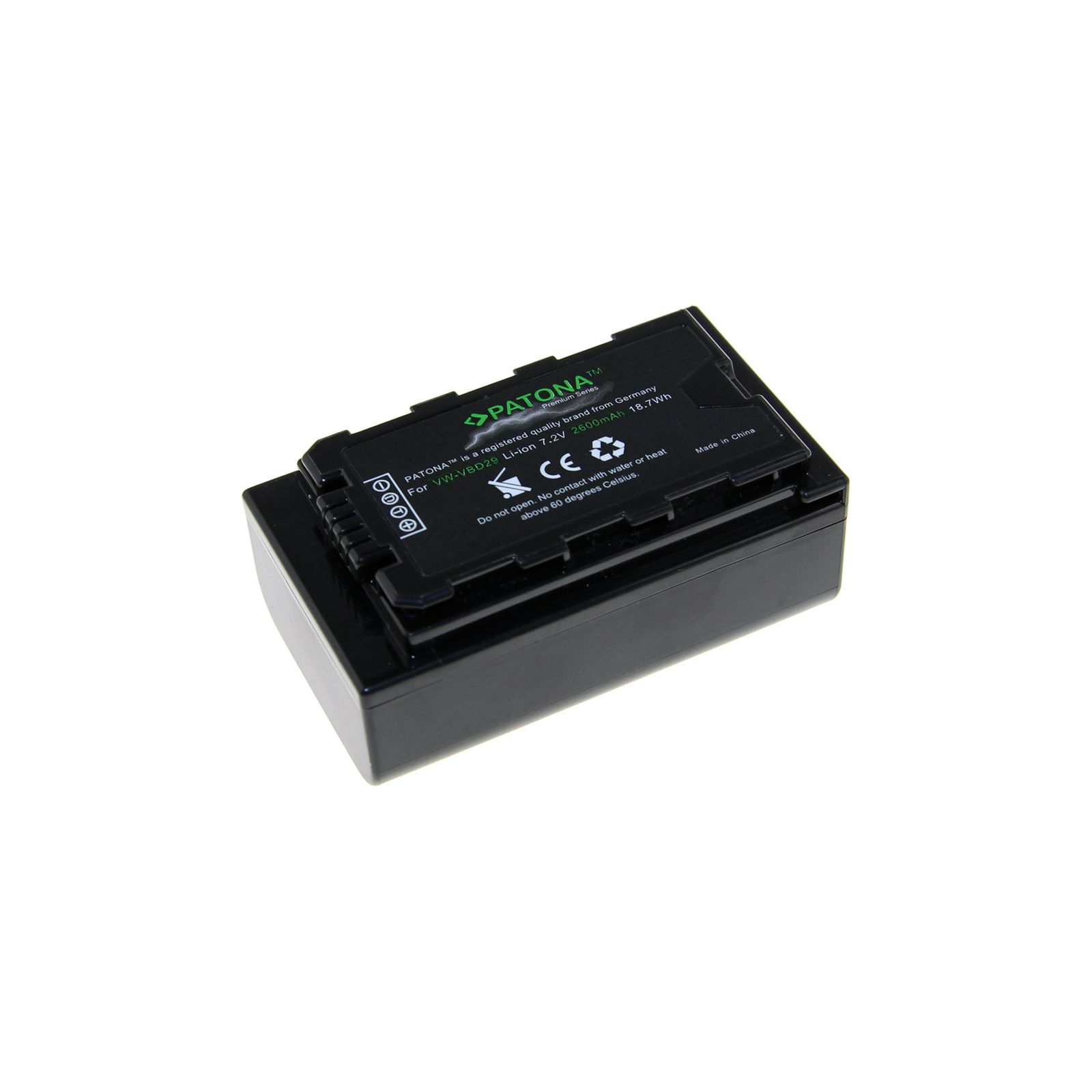 Patona Premium baterija za Panasonic VW-VBD29 AJ-PX298MC HDC-MDH2GK Aj-HPX270 2600mAh 7.2V 18,7Wh