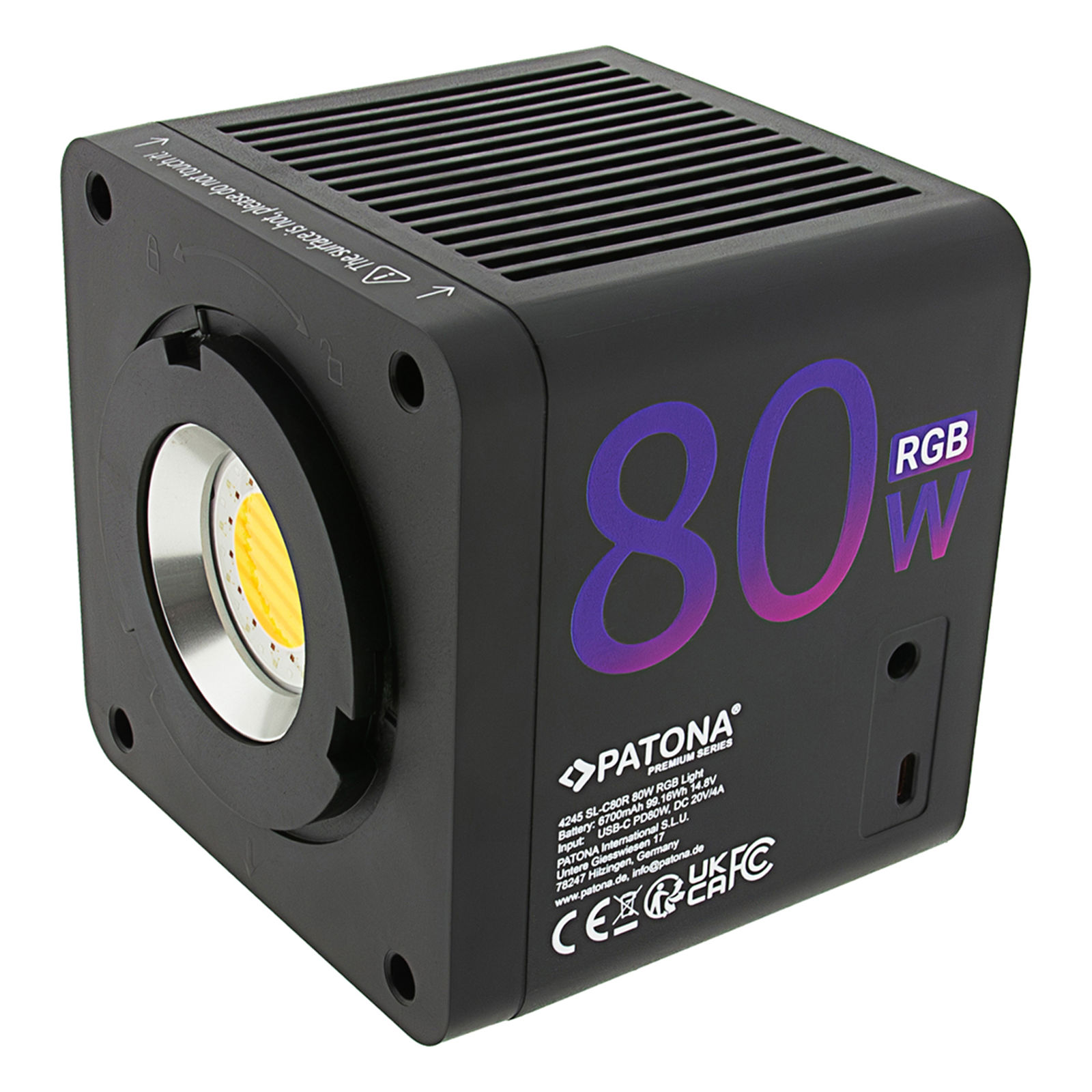 Patona Premium SL-80R 80W RGB COB 6700mAh Light including bag LED video rasvjeta (SL-C80R)