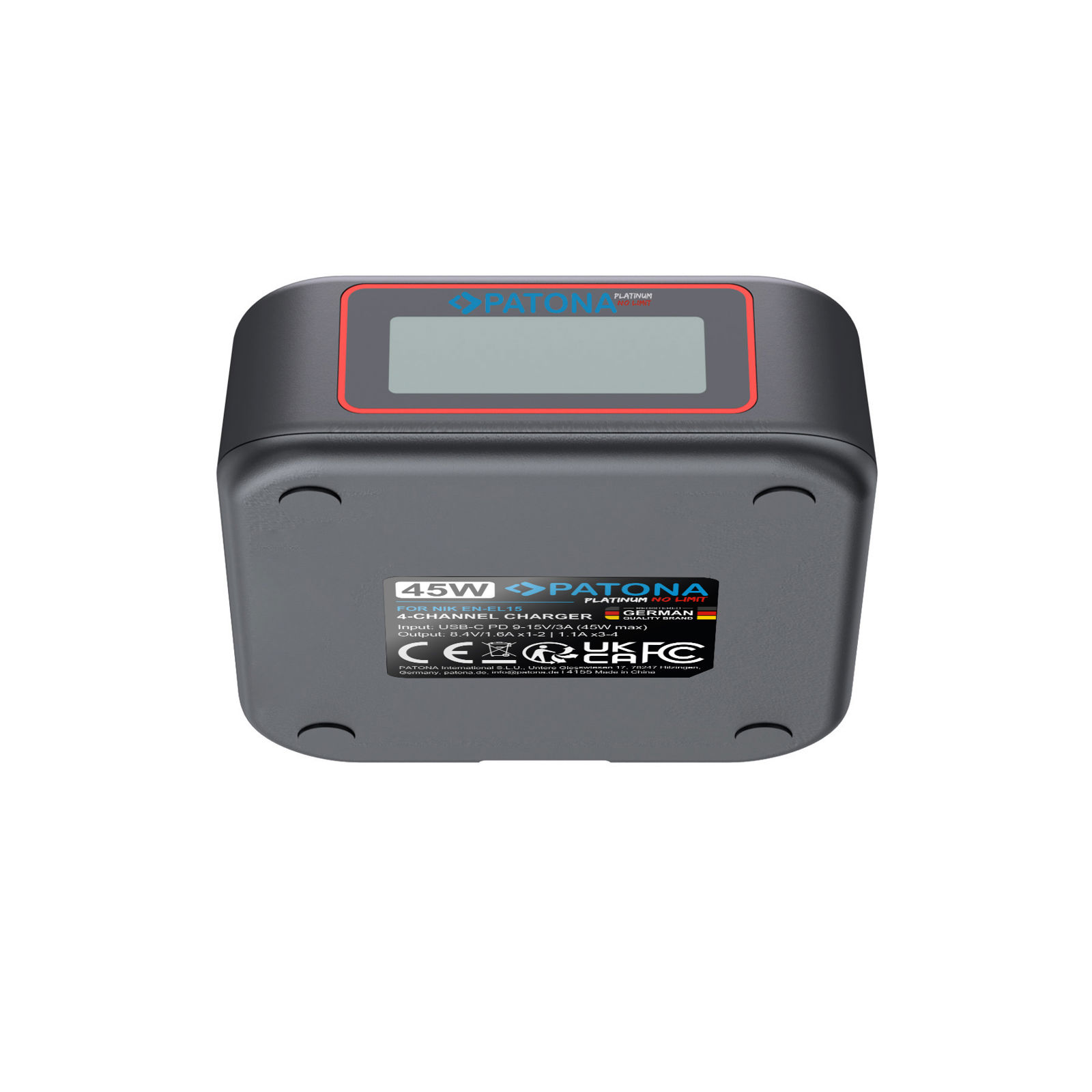 Patona punjač USB-C PD QC 4-Port Fast Charger Platinum za Nikon EN-EL15 (4155)