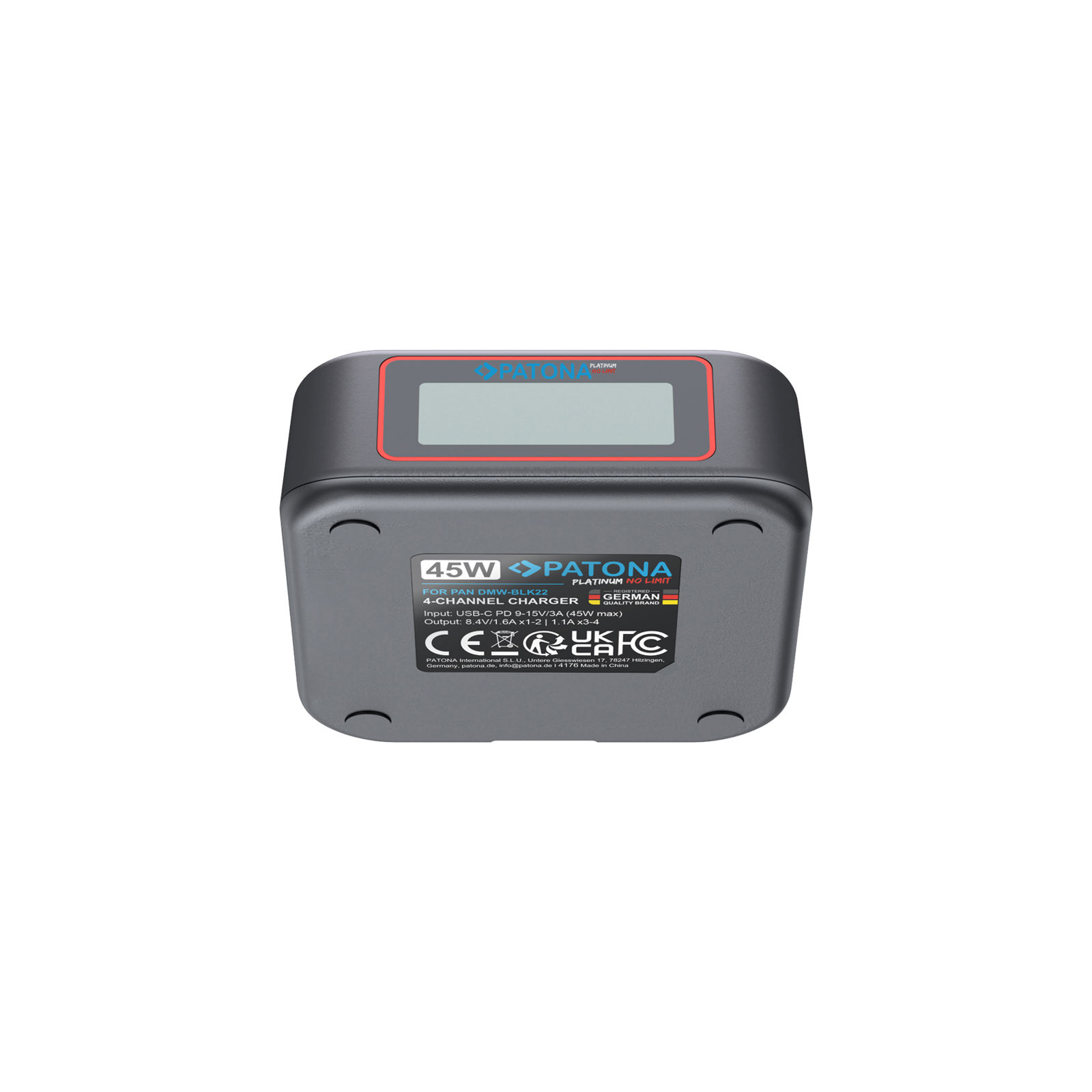 Patona punjač USB-C PD QC 4-Port Fast Charger Platinum za Panasonic DMW-BLK22 (4176)