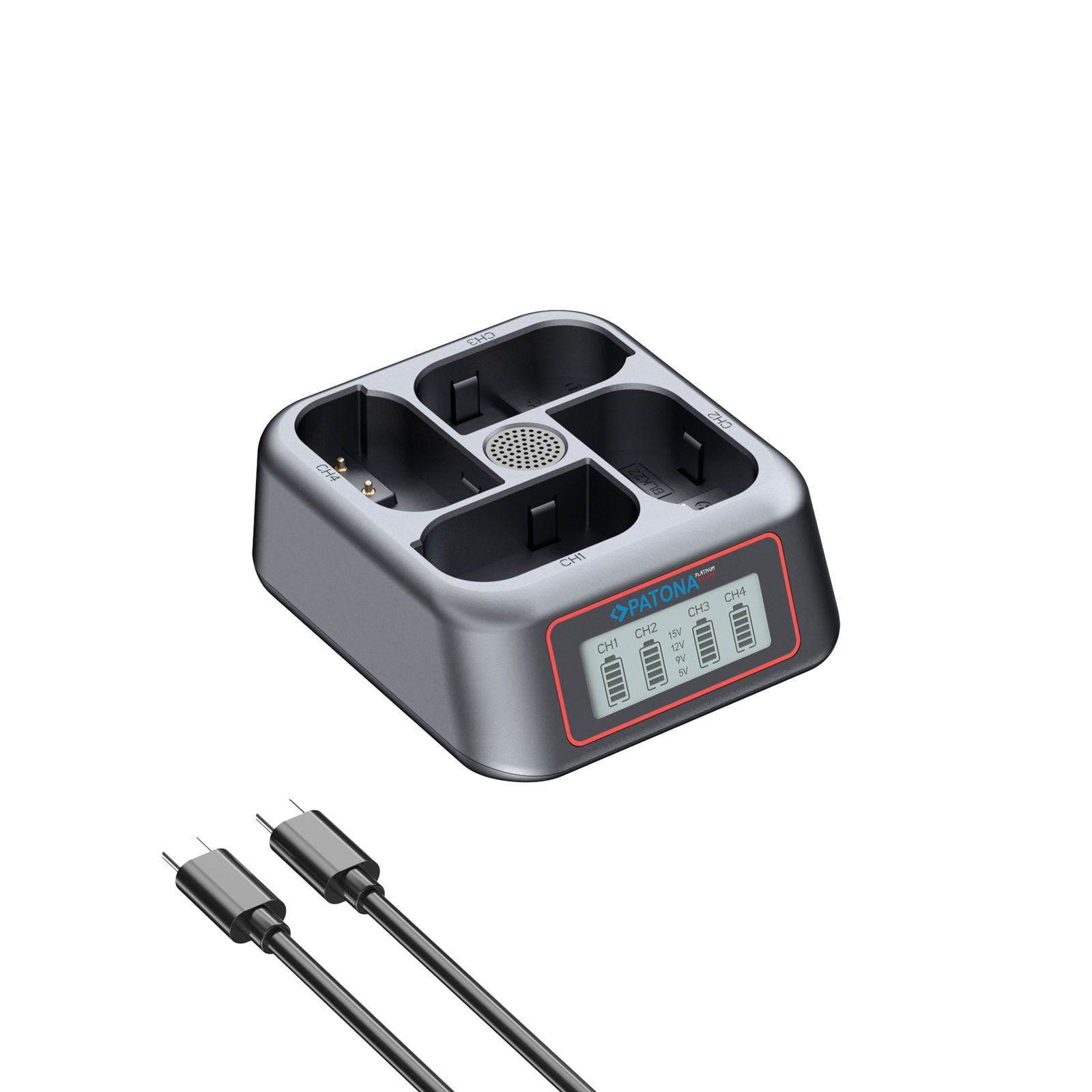 Patona punjač USB-C PD QC 4-Port Fast Charger Platinum za Panasonic DMW-BLK22 (4176)