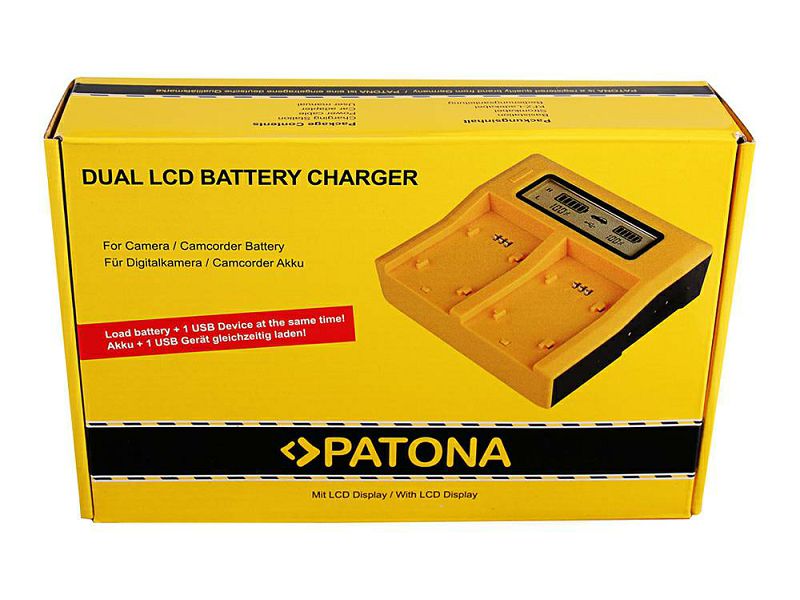 Patona punjač za 18650 baterije (dual LCD USB Qucik charger)