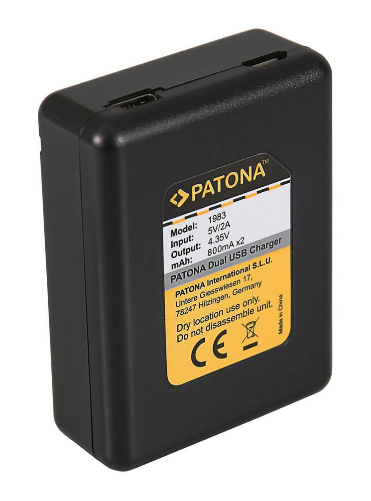 Patona USB LCD Dual Charger punjač za DJI Osmo Action AB1 P01