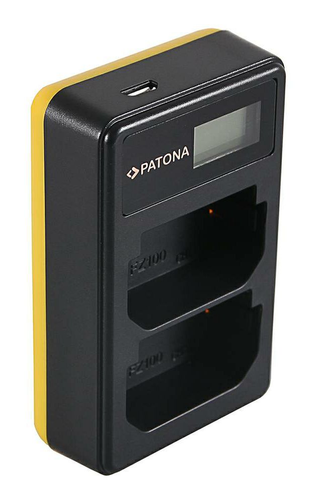 Patona USB LCD Dual Charger punjač za Sony NP-FZ100 Alpha a9, a7R III, a7 III, a7M3